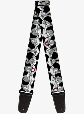 Looney Tunes Bugs Bunny Close Up Expressions Guitar Strap