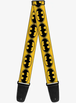 DC Comics Batman Bat Signals Yellow Black Guitar Strap