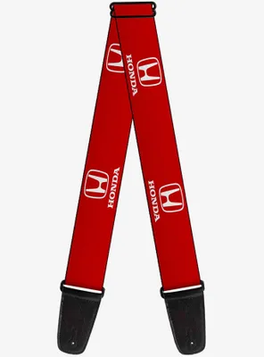 Honda Logo Red White Guitar Strap