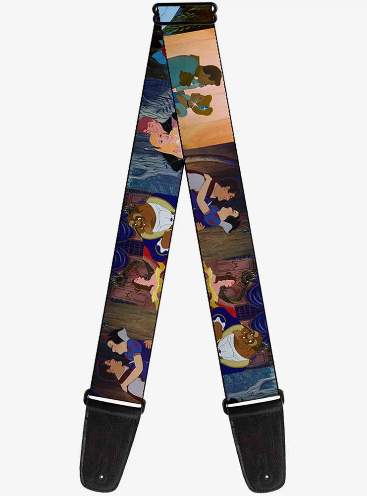 Disney Princesses Scenes Guitar Strap