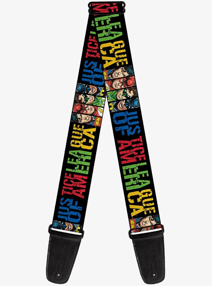 DC Comics Justice League of America Superhero Guitar Strap