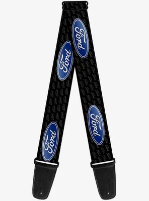 Ford Oval Repeat Text Guitar Strap