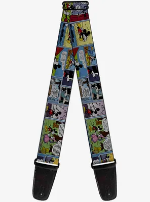 Disney Mickey Mouse and Minnie Comic Strip Guitar Strap