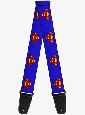 DC Comics Superman Shield Blue Guitar Strap