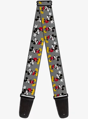 Disney Mickey Mouse Glasses Poses Guitar Strap