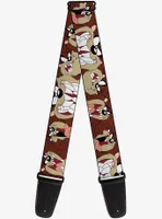 Looney Tunes Tasmanian Devil Expressions Guitar Strap