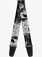 Tom and Jerry Face Pose Sketch Guitar Strap