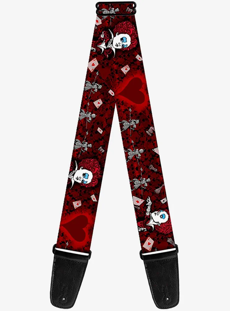 Disney Alice in Wonderland Queen of Hearts Poses Guitar Strap