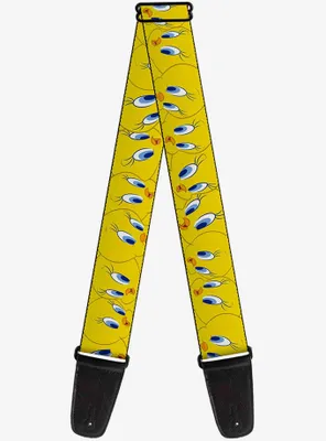 Looney Tunes Tweety Bird Expressions Yellow Guitar Strap