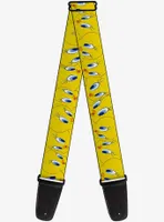 Looney Tunes Tweety Bird Expressions Yellow Guitar Strap