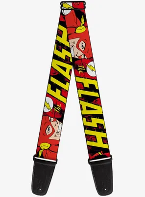 DC Comics The Flash In Action Guitar Strap
