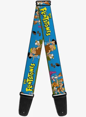 The Flintstones Rubbles Group Pose Guitar Strap