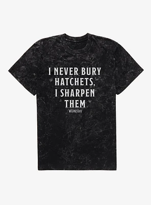 Wednesday I Never Bury Hatchets Mineral Wash T-Shirt