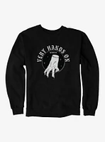 Wednesday The Thing Very Hands On Sweatshirt