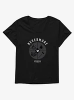 Wednesday Nevermore Icon Set Girls T-Shirt Plus