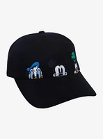 Disney Mickey Mouse And Friends Peeking Embroidered Dad Cap