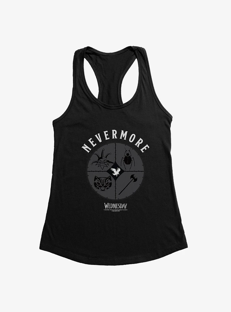 Wednesday Nevermore Icon Set Girls Tank