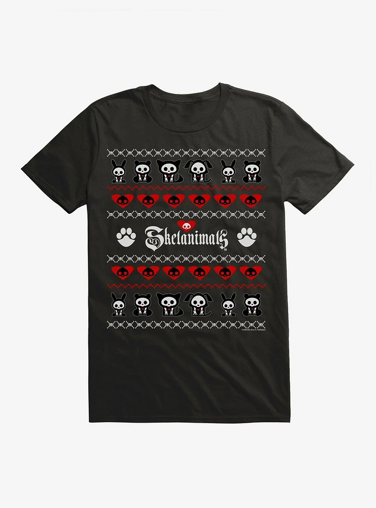 Skelanimals Ugly Christmas Sweater T-Shirt