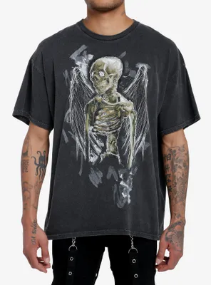 Winged Skeleton Oversized T-Shirt
