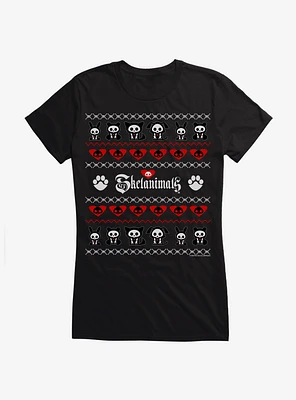 Skelanimals Ugly Christmas Sweater Girls T-Shirt