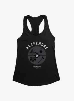 Wednesday Nevermore Icon Set Womens Tank Top