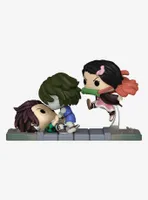 Funko Demon Slayer: Kimetsu No Yaiba Pop! Moment Tanjiro & Nezuko Vs. Temple Demon Vinyl Figure Hot Topic Exclusive