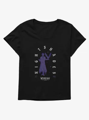 Wednesday Nightshades Womens T-Shirt Plus