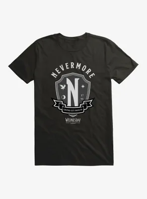 Wednesday Nevermore Academy Emblem T-Shirt