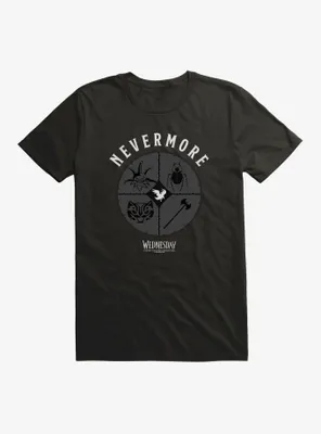 Wednesday Nevermore Icon Set T-Shirt