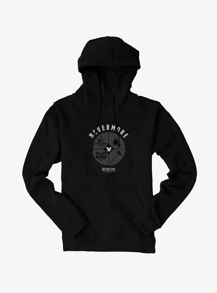 Wednesday Nevermore Icon Set Hoodie