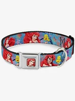 Disney The Little Mermaid Ariel Flounder Underwater Seatbelt Buckle Dog Collar