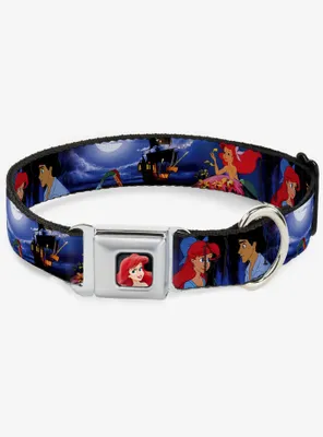 Disney The Little Mermaid Ariel Eric Seatbelt Buckle Dog Collar