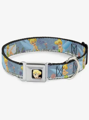 Disney Tinker Bell Garden Poses Seatbelt Buckle Dog Collar