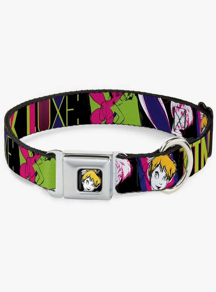 Disney Tinker Bell Tink Luxe Sketch Seatbelt Buckle Dog Collar