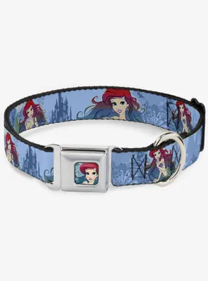 Disney The Little Mermaid Ariel Coral Castle Seatbelt Buckle Dog Collar