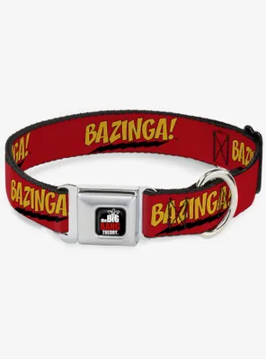 The Big Bang Theory Bazinga Seatbelt Buckle Dog Collar