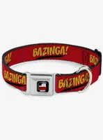 The Big Bang Theory Bazinga Seatbelt Buckle Dog Collar
