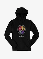 Wednesday Nevermore Academy Crest Icons Hoodie