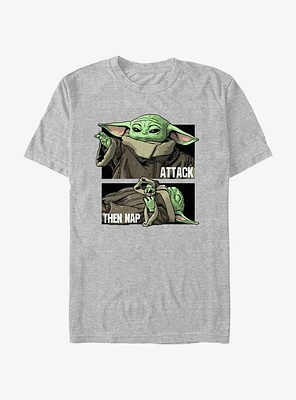 Star Wars The Mandalorian Attack Then Nap T-Shirt