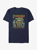 Star Wars The Mandalorian Child Comic Cover T-Shirt