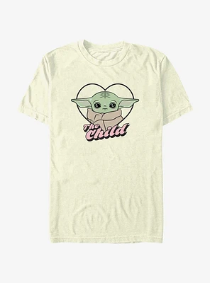 Star Wars The Mandalorian Grogu Child Heart T-Shirt