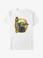 Star Wars The Mandalorian Child Spray Paint T-Shirt