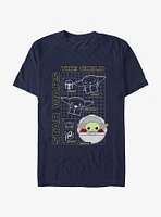 Star Wars The Mandalorian Child Schematic T-Shirt