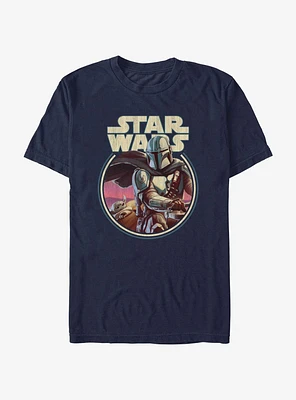 Star Wars The Mandalorian Grogu & Din Djarin T-Shirt