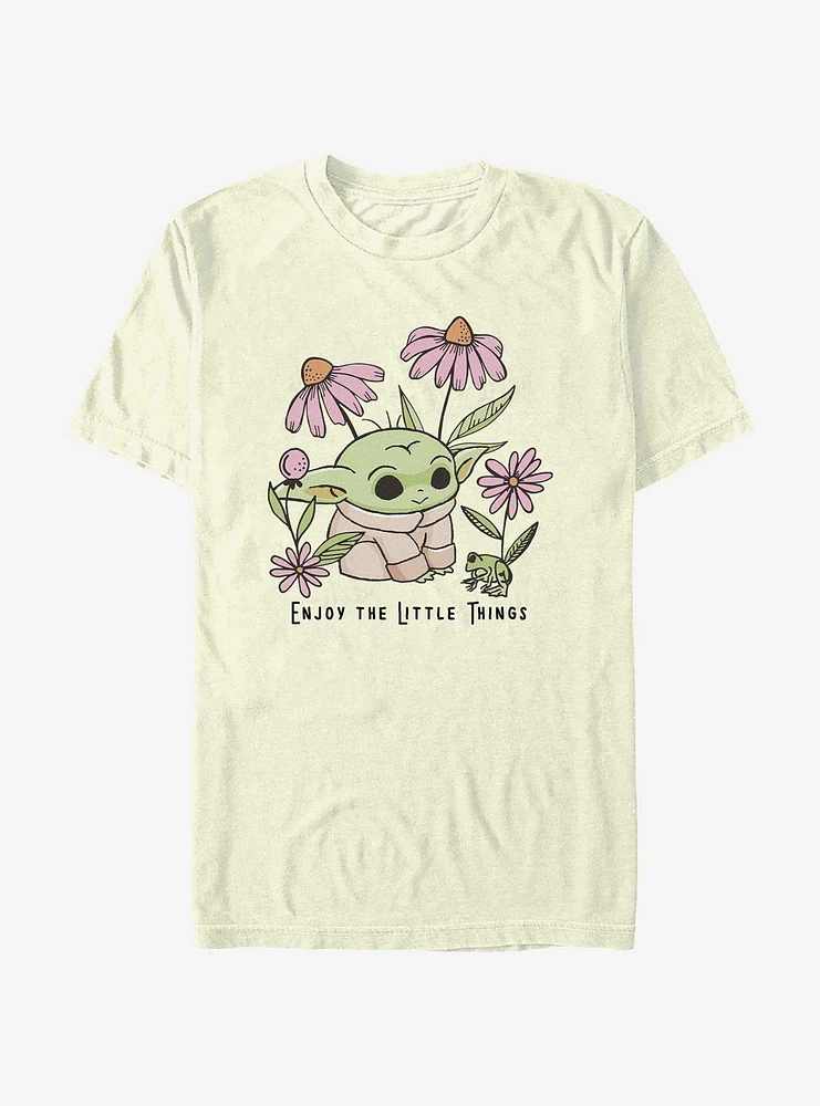 Star Wars The Mandalorian Grogu Enjoy Little Things T-Shirt