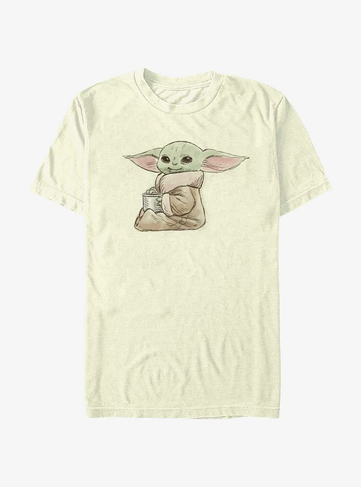 Star Wars The Mandalorian Grogu Sketch T-Shirt