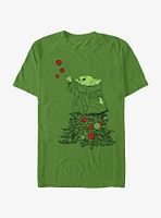 Star Wars The Mandalorian Grogu Christmas Tree T-Shirt