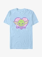 Star Wars The Mandalorian Kawaii Grogu Shiny Heart T-Shirt