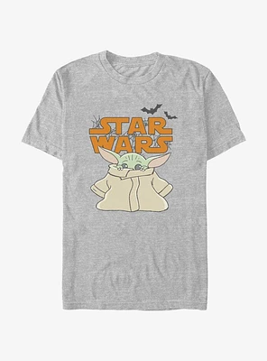 Star Wars The Mandalorian Scared Grogu Logo T-Shirt