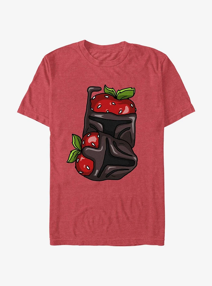 Star Wars The Mandalorian Chocolate Bounty Hunter Strawberries T-Shirt